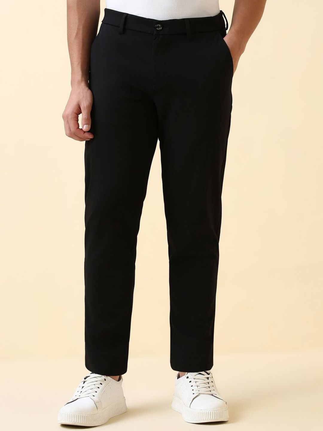 Allen Solly Men Mid-Rise Trousers-image-41