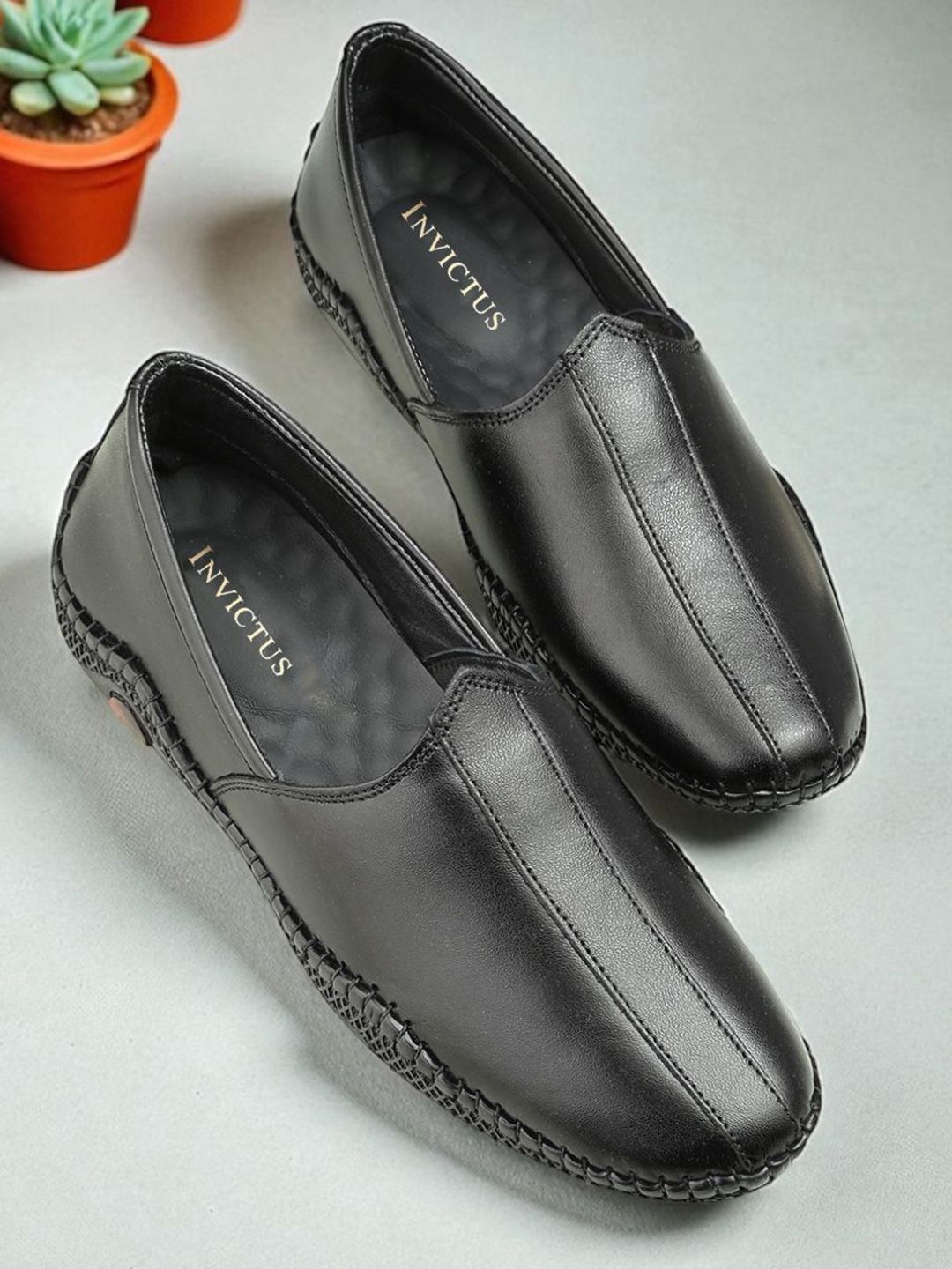 INVICTUS Men Leather Formal Loafers-picture-36