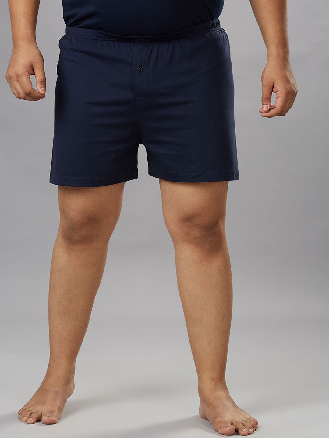 Vaishvik Pure Cotton Mid-Rise Boxer mens plus size boxer navy-picture-27