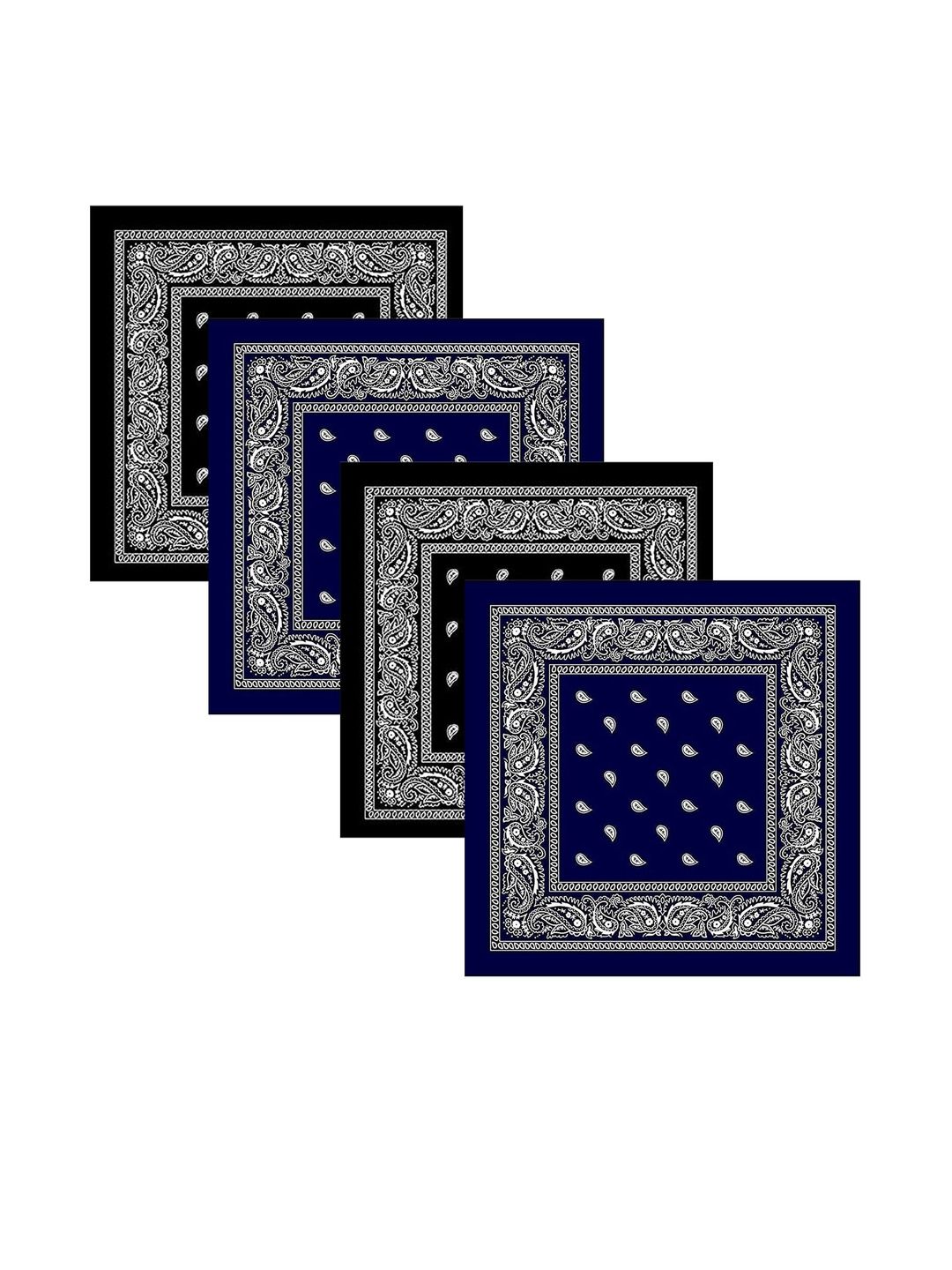 Navkar Crafts Unisex Pack of 4 Chill Wrap Cotton Bandanas-picture-53
