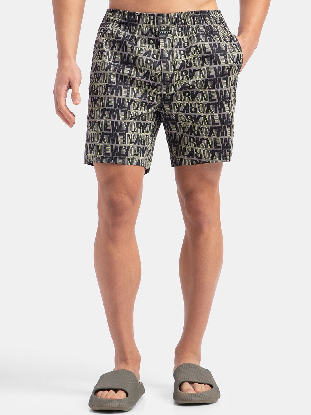 Jockey Printed Super Combed Cotton Mid-Rise Boxer NY07-0105-GREY-picture-38