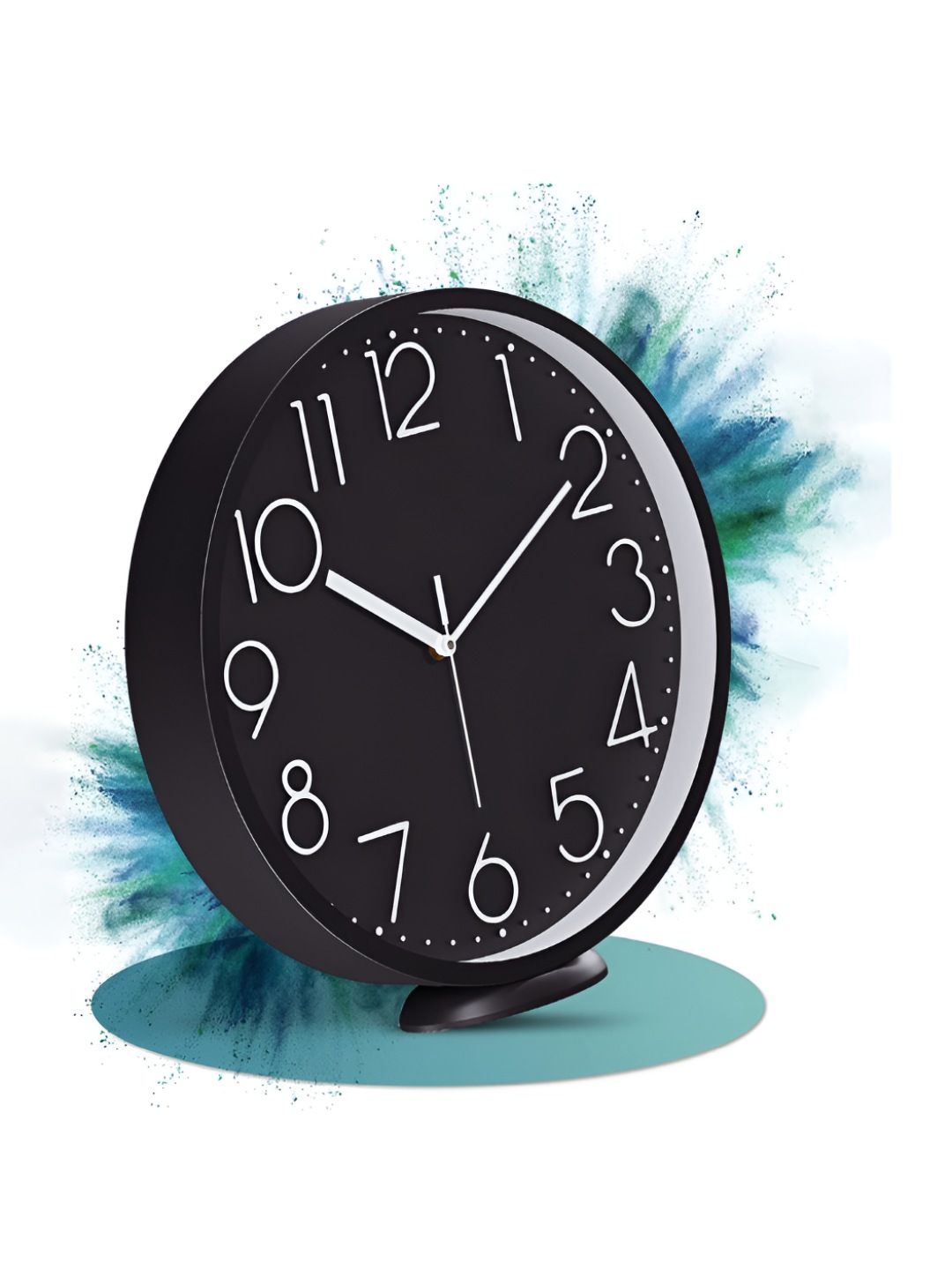 RANDOM Black & White Round Analogue OK To Wake Contemporary Foiling Wall Clock-picture-23
