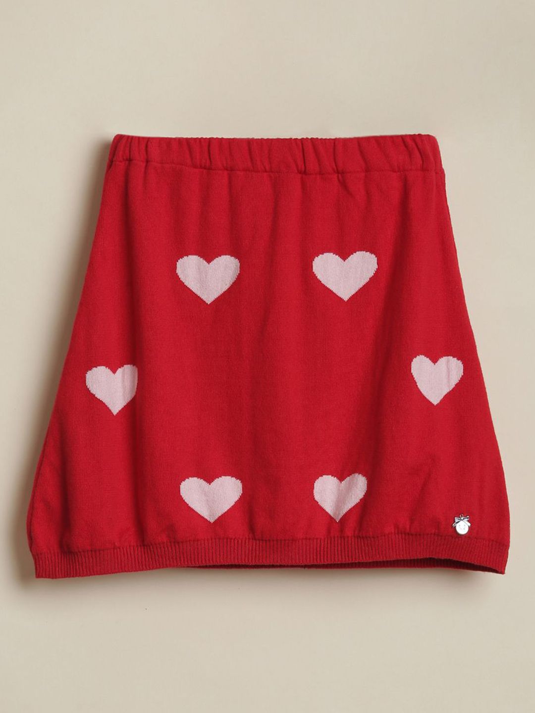 Allen Solly Junior Girls Heart Printed Pure Cotton Skirt-picture-43