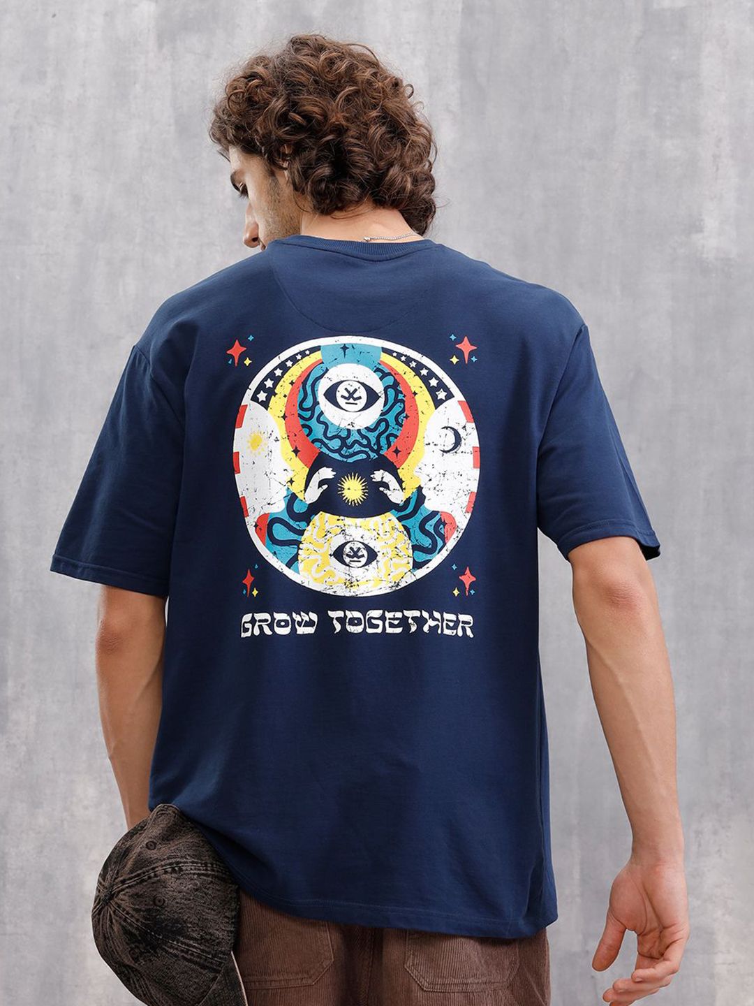 WROGN Printed Cotton Round Neck T-shirt-picture-21