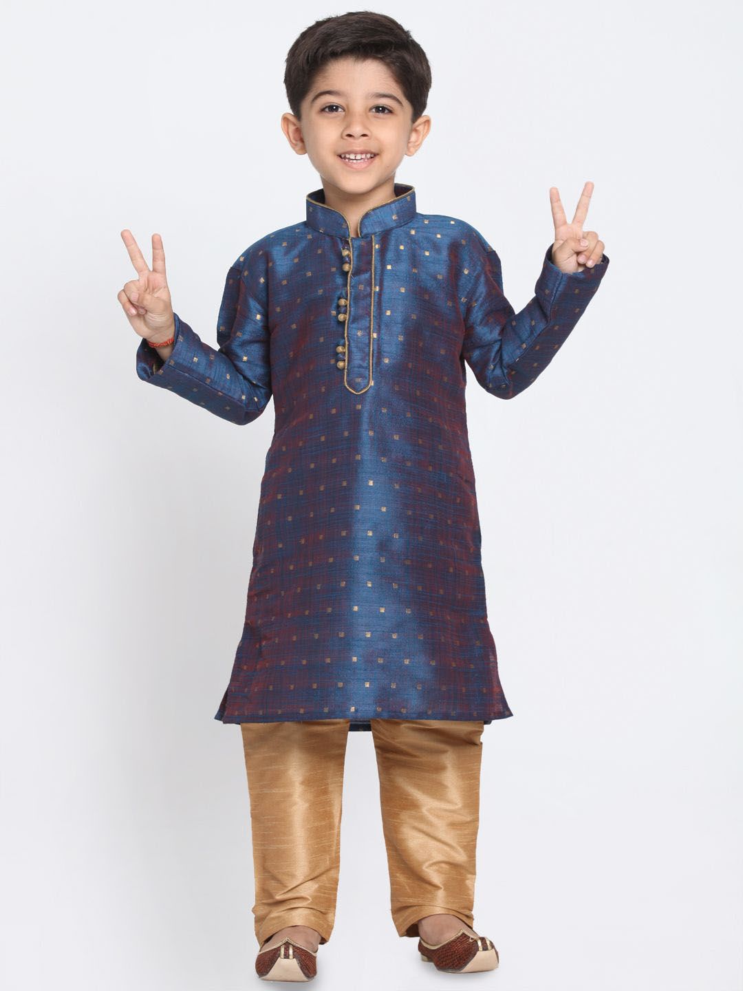 JBN Creation Boys Geometric Printed Kurta with Pyjamas-picture-48
