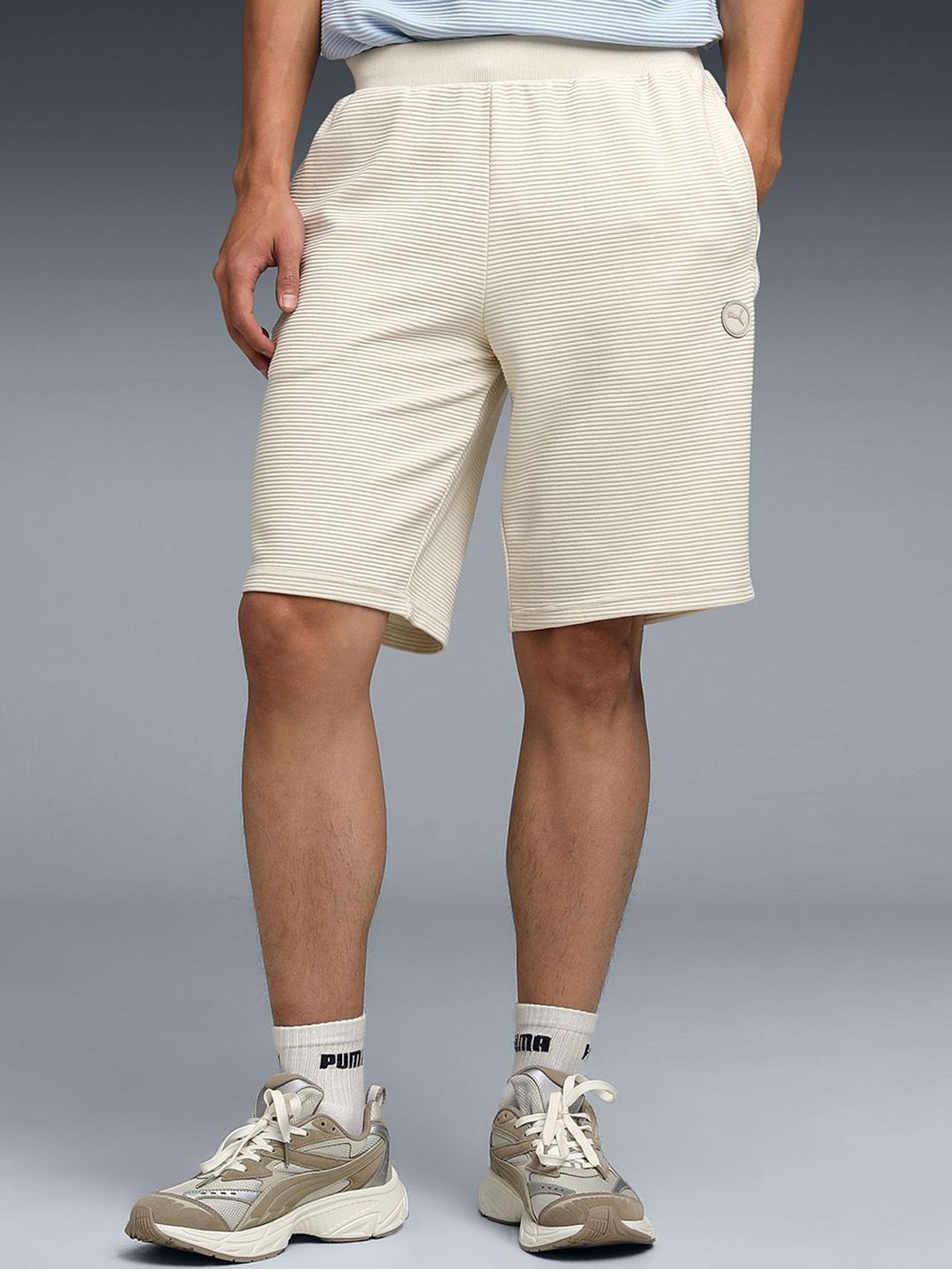 Puma Wardrobe Essentials Men's Ottoman Knitted Shorts-picture-37