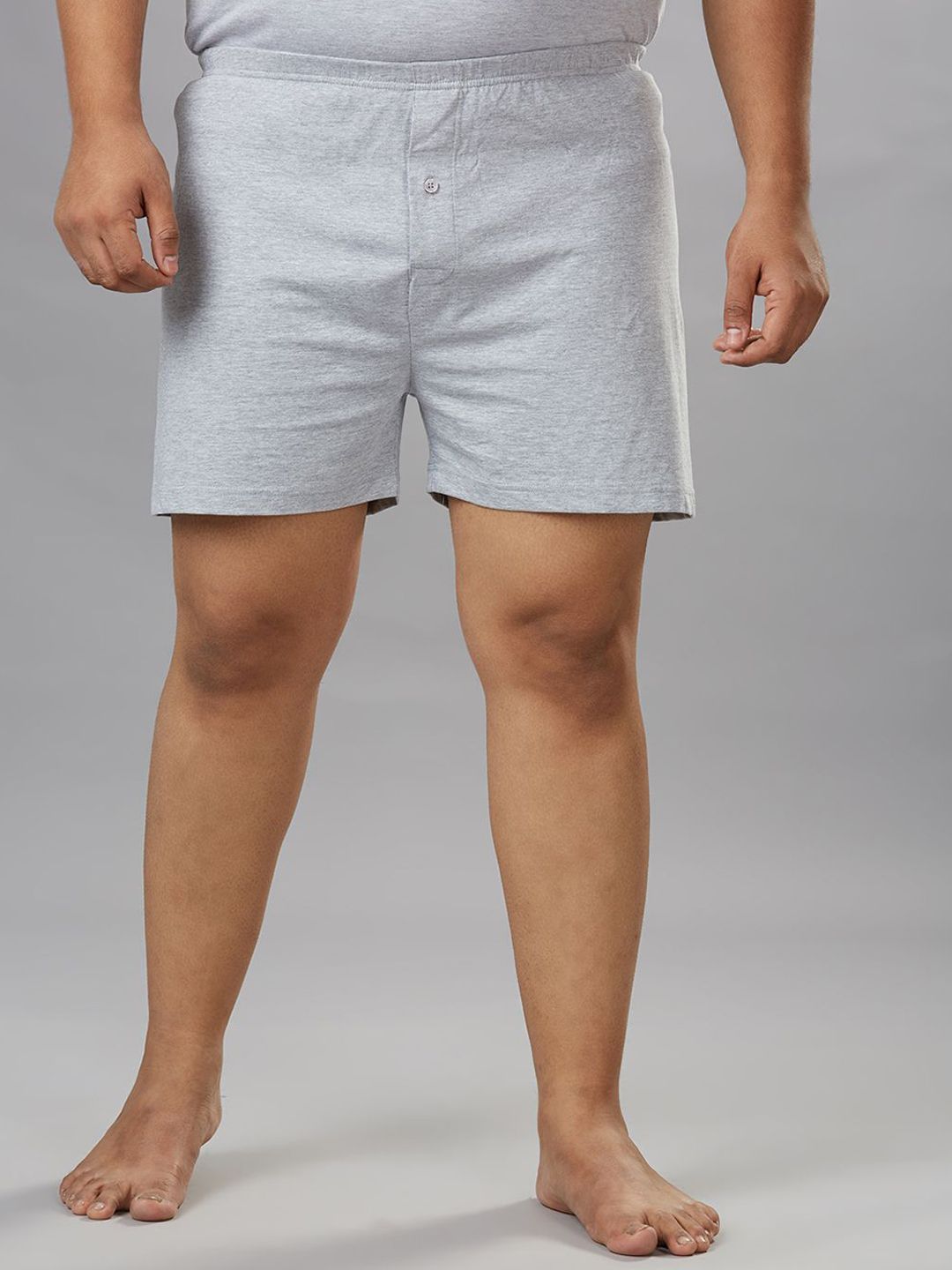 Vaishvik Pure Cotton Mid-Rise Boxer mens plus size boxer grey-picture-24