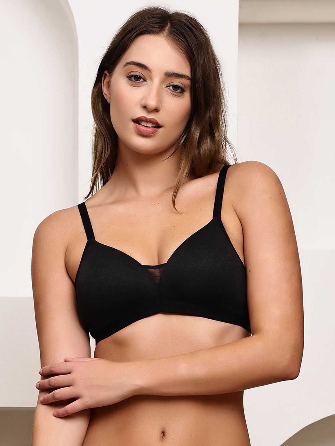 Quttos Medium Coverage Lightly Padded Seamless Bra-image-46