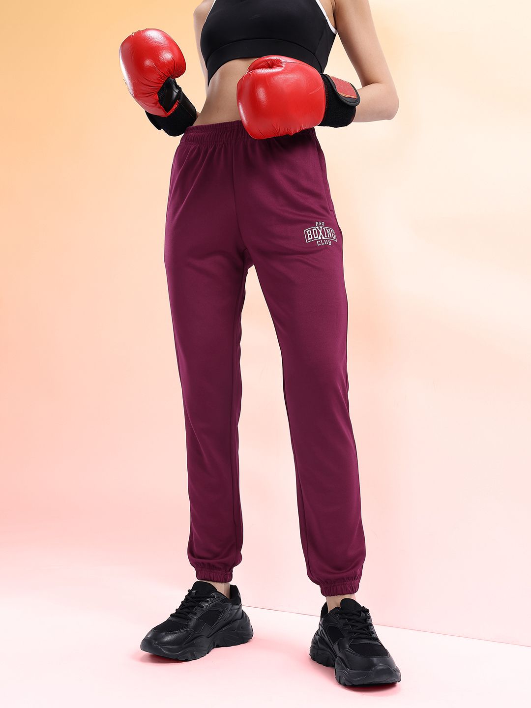 HRX by Hrithik Roshan Women Typography Detail Rapid Dry Training Joggers-picture-35