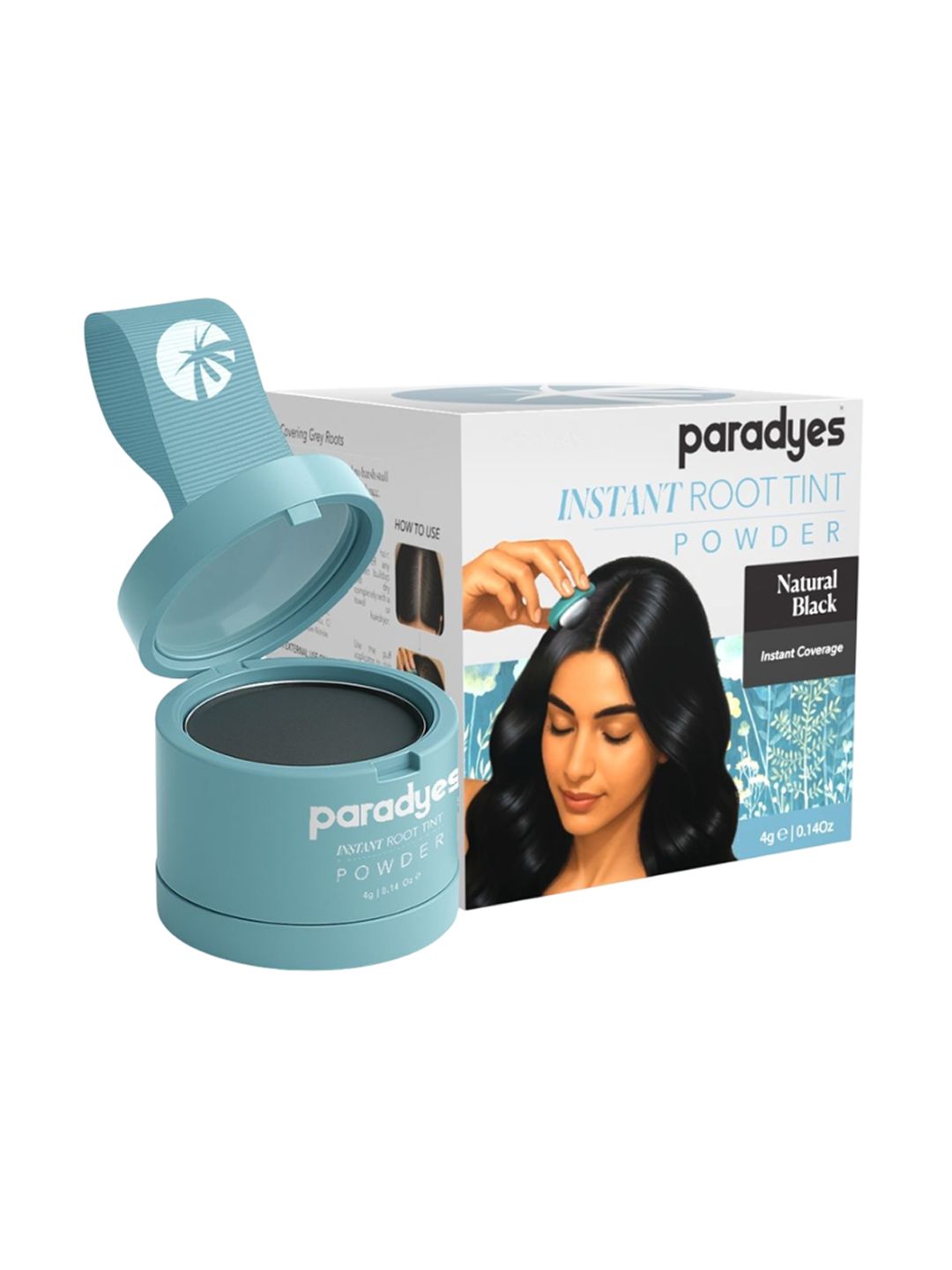Paradyes Instant Root Tint Powder -4 g - Natural Black-picture-37