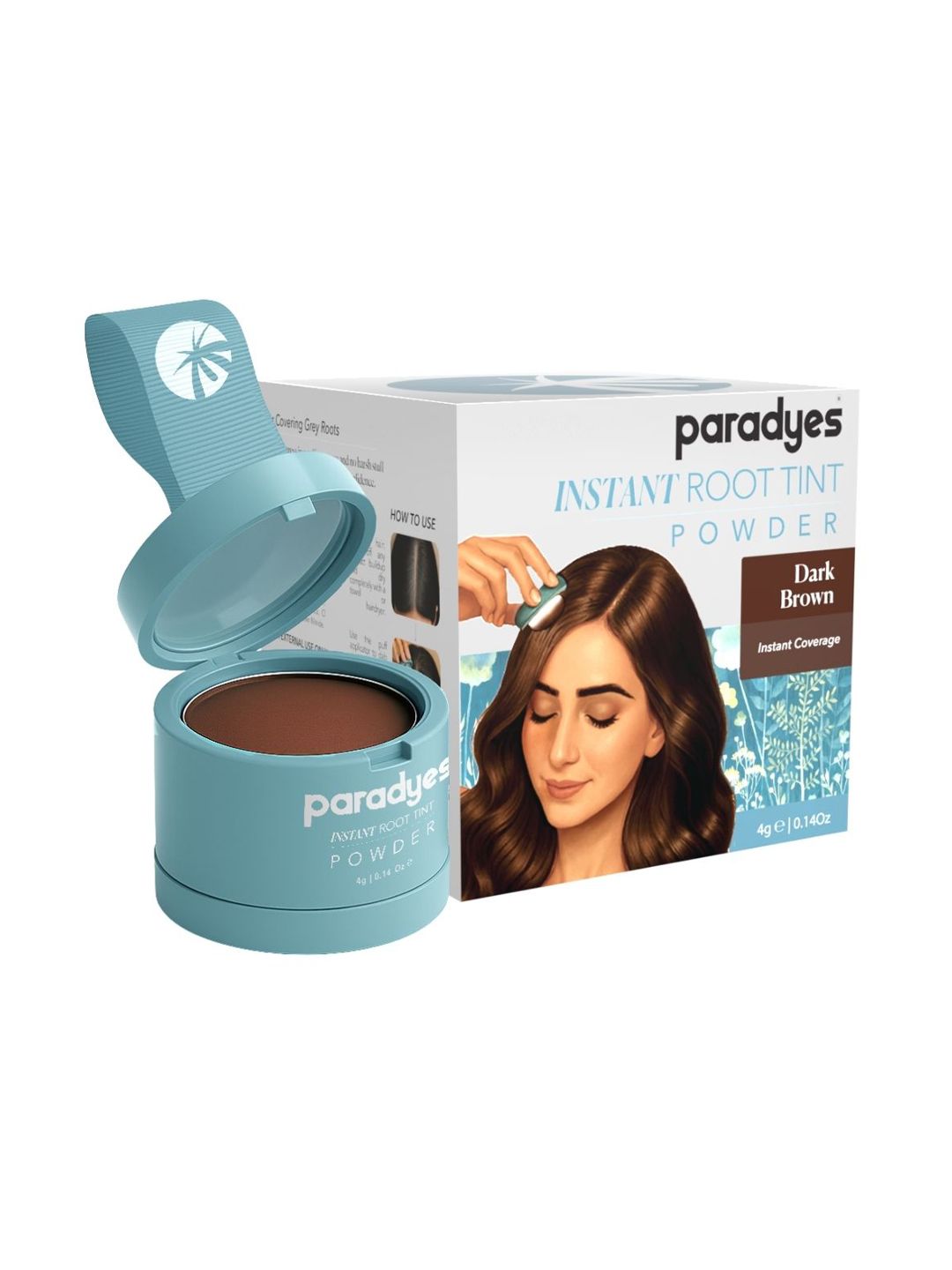 Paradyes Instant Root Tint Powder -4 g - Dark Brown-image-39