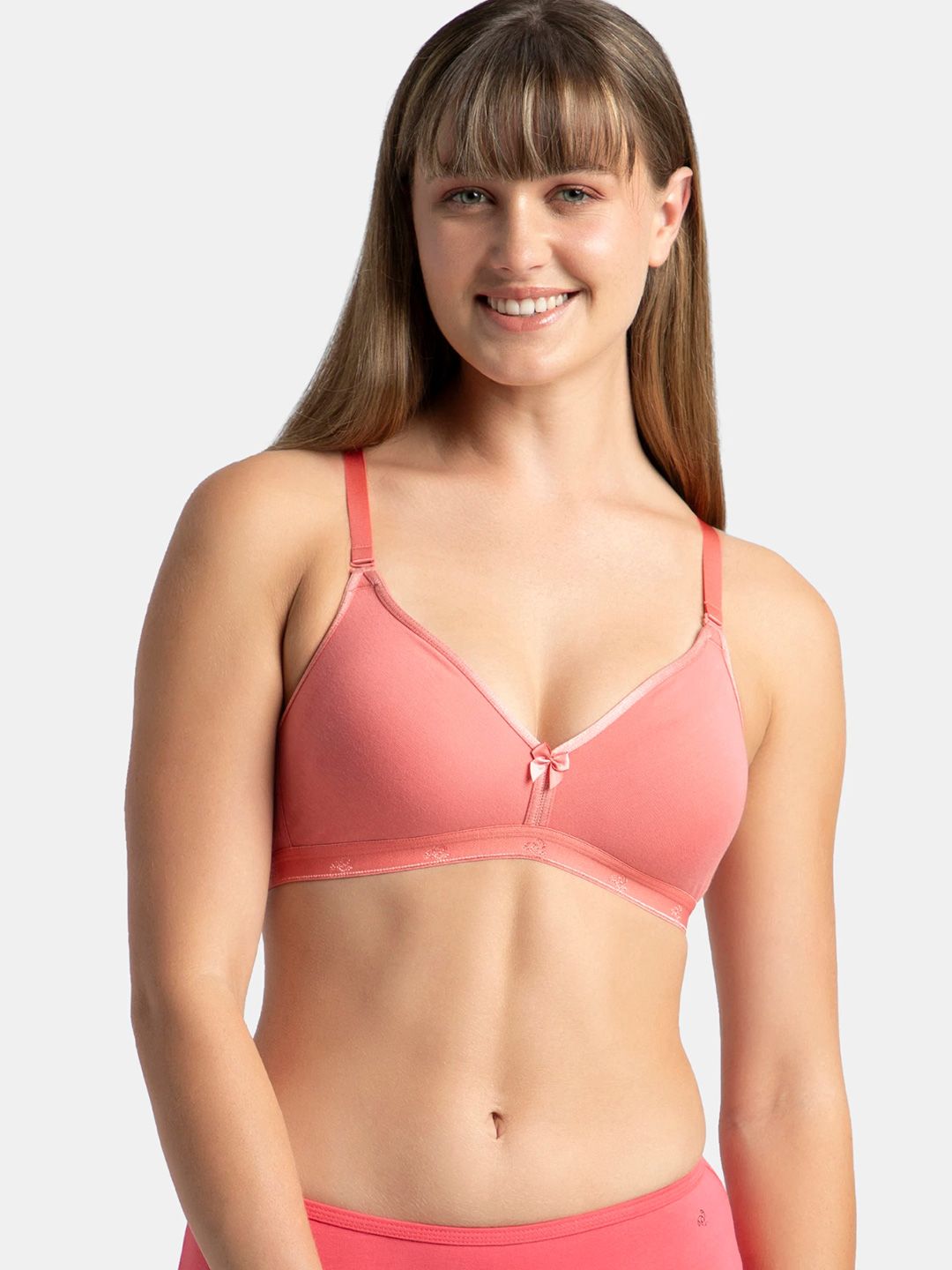 Jockey Wirefree Non Padded Cotton Everyday Bra with Ultrasoft and Durable Underband -1581