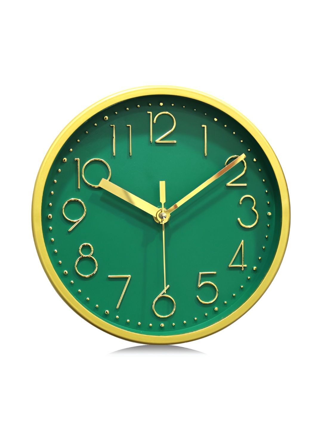 RANDOM Yellow & Green Round Analogue OK To Wake Contemporary Foiling Wall Clock-picture-46