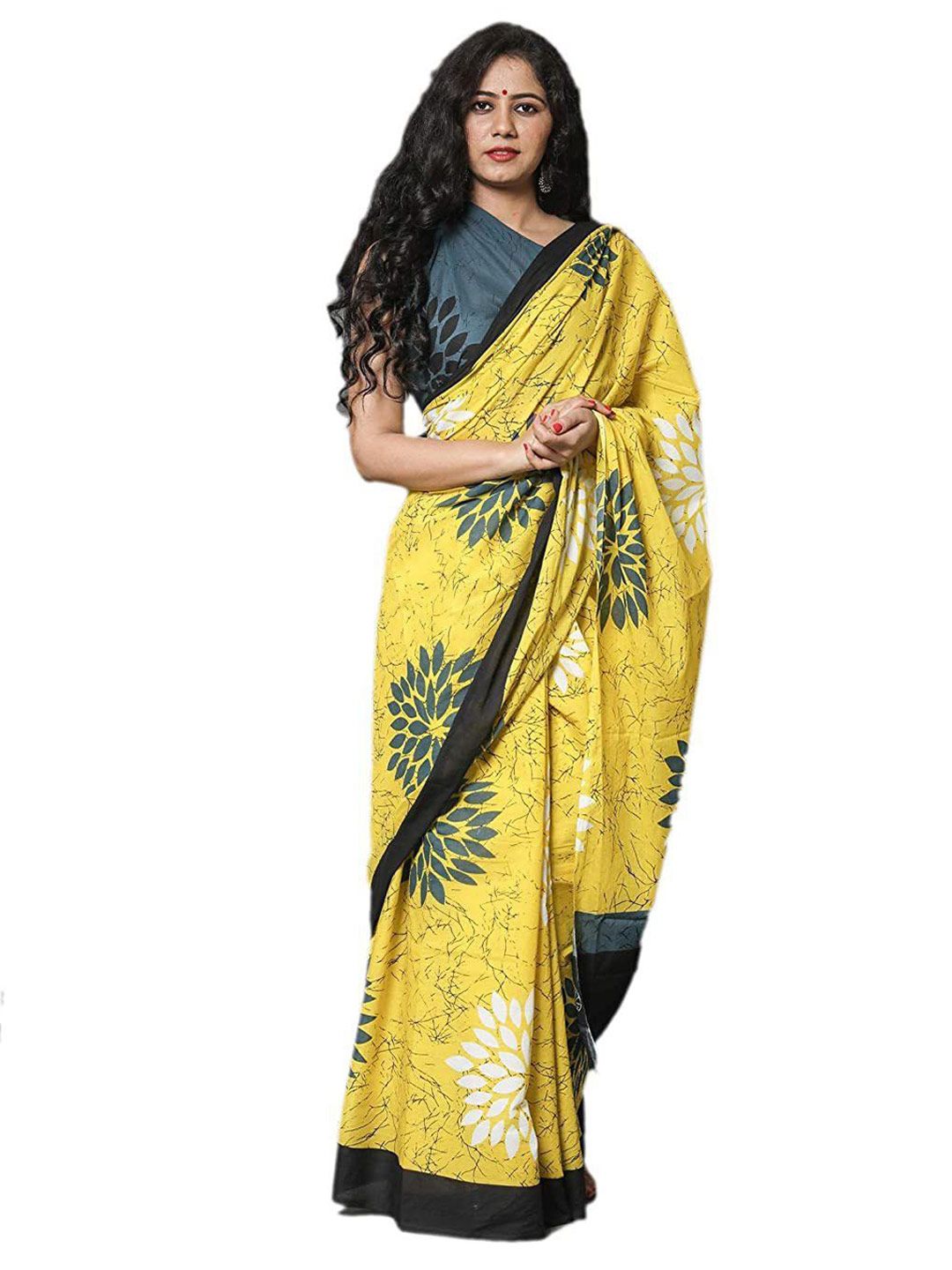 Craft Musium Ethnic Motifs Printed Pure Cotton Saree-picture-35