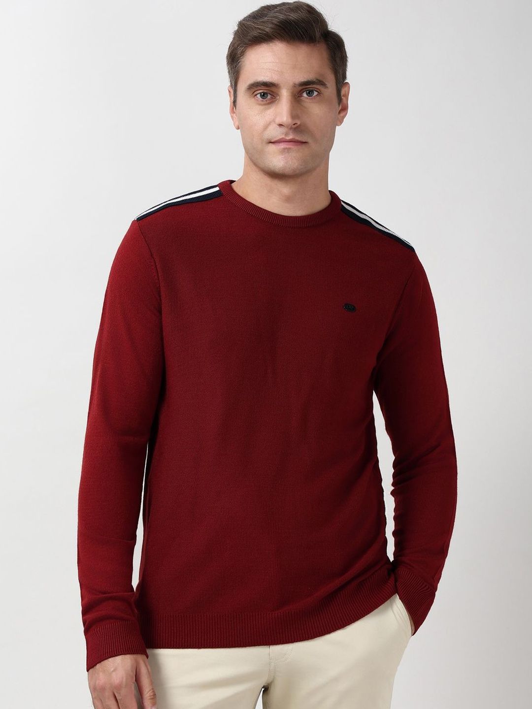 Peter England Casuals Men Crew Neck Pullover Sweater-picture-18