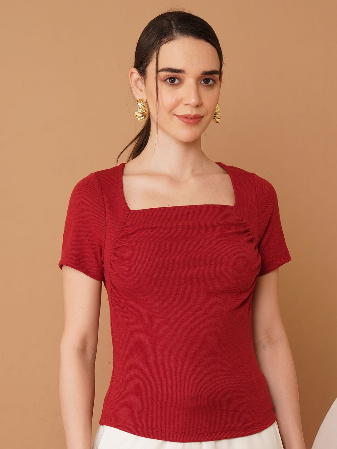 Chemistry Women Square Neck Cotton Top-picture-12