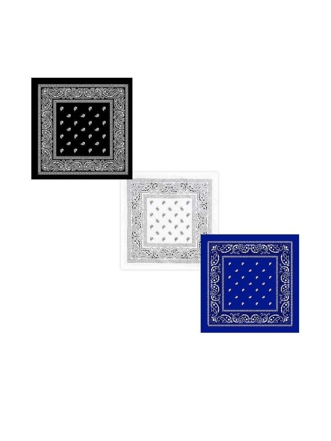 Navkar Crafts Unisex Set Of 3 Printed Bandana Headband-image-5
