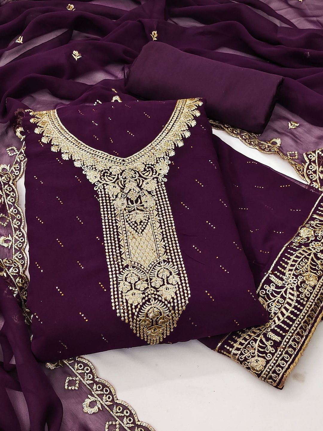 KALINI Women Embroidered Unstitched Dress Material-picture-15