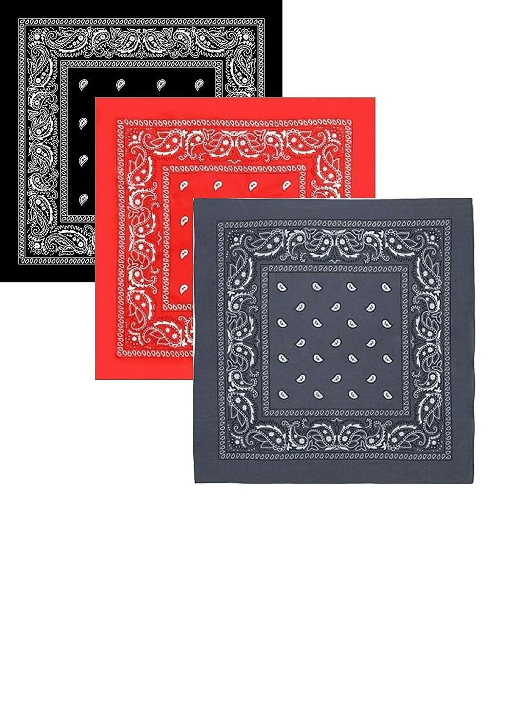 Navkar Crafts Pack of 3 Printed Bandana Headband-picture-29