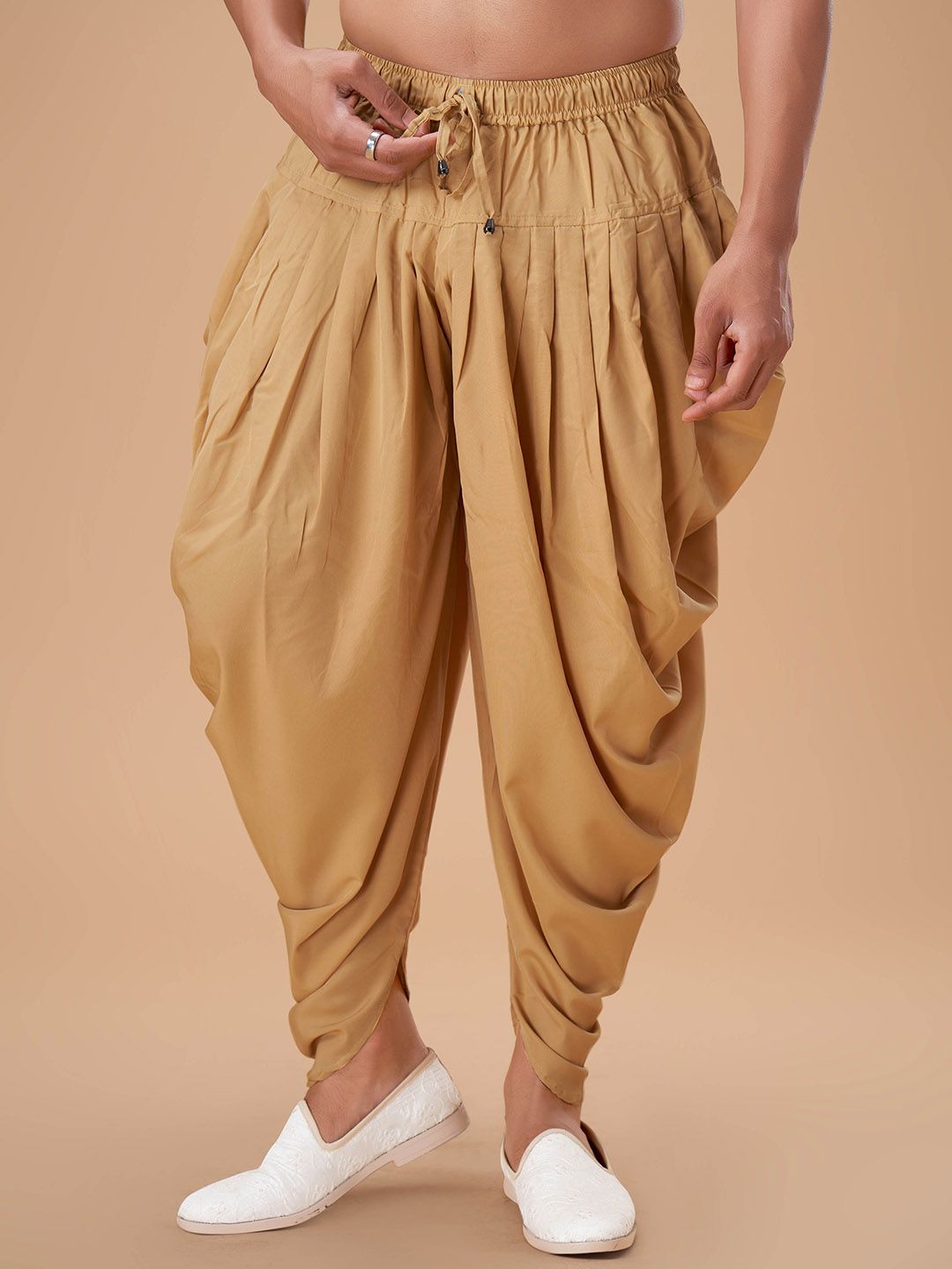 EKATVA ETHNIC Men Cotton Peshawari Plain Dhoti Pants