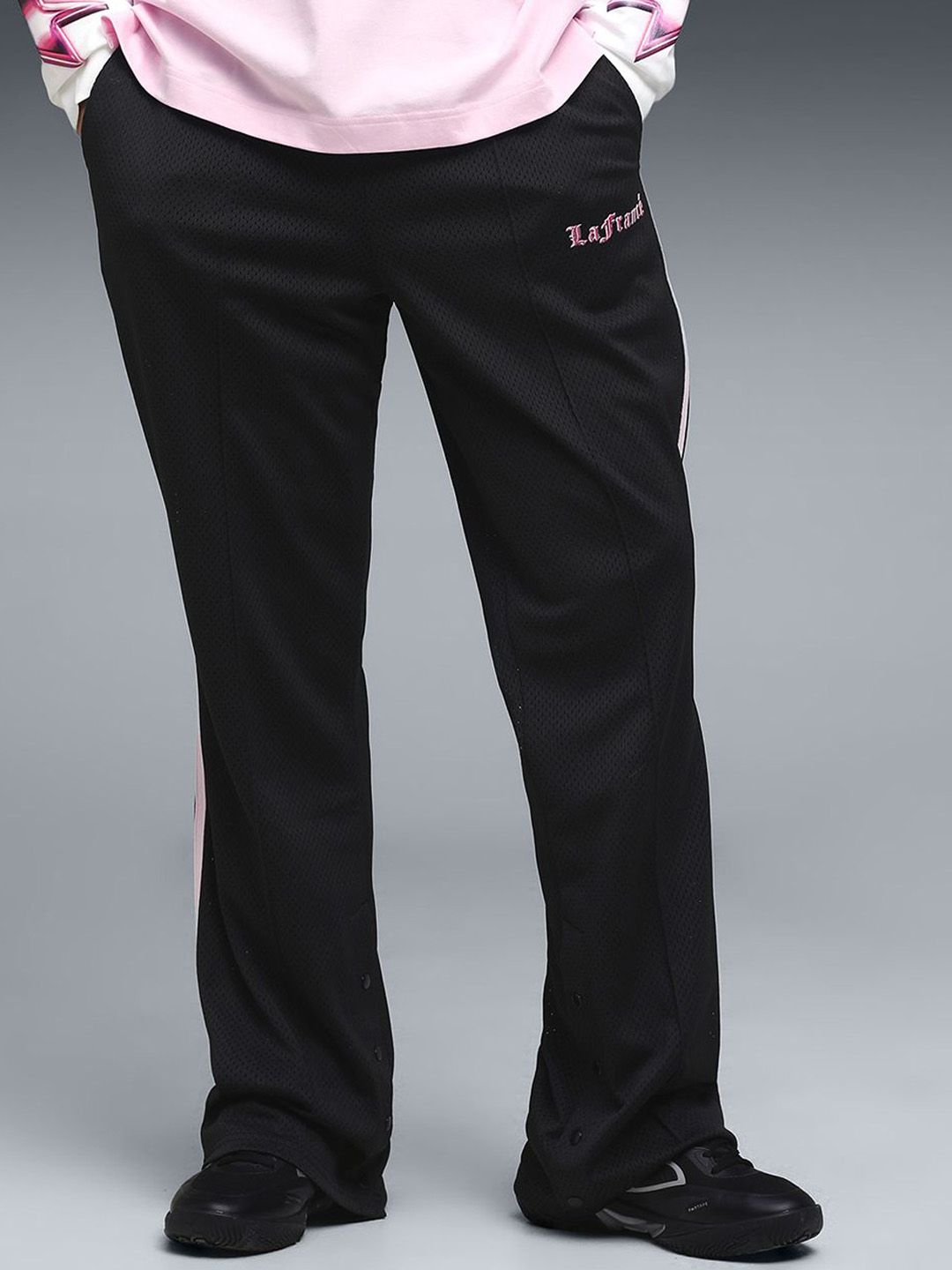Puma LaFrance Pink Heem Men's Basketball Mesh Pants-picture-52