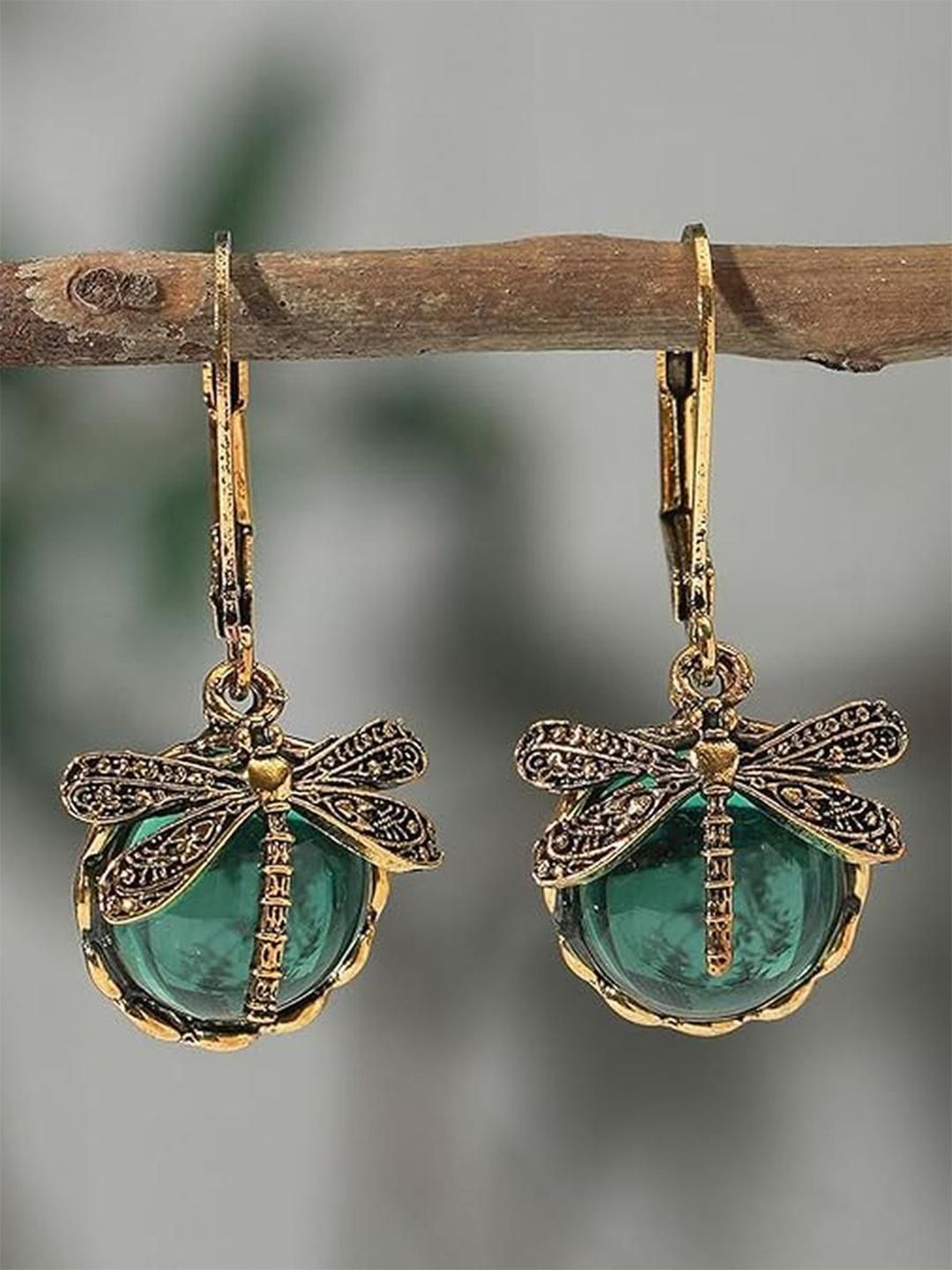 EL REGALO Artificial Stones Studded Animal Shaped Drop Earrings-image-28