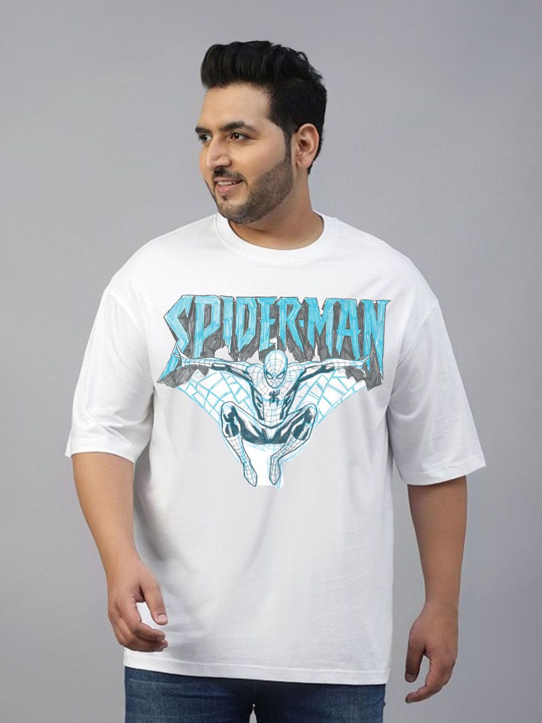 VEIRDO Men Superman Printed Pure Cotton T-shirt-picture-31