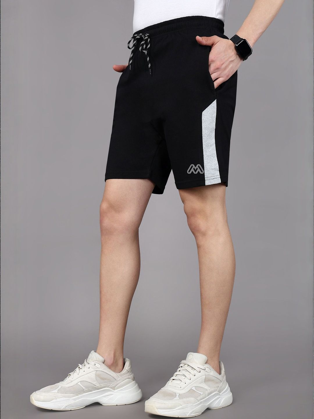 Moda Rapido Men Cotton Mid-Rise Sports Shorts-picture-38