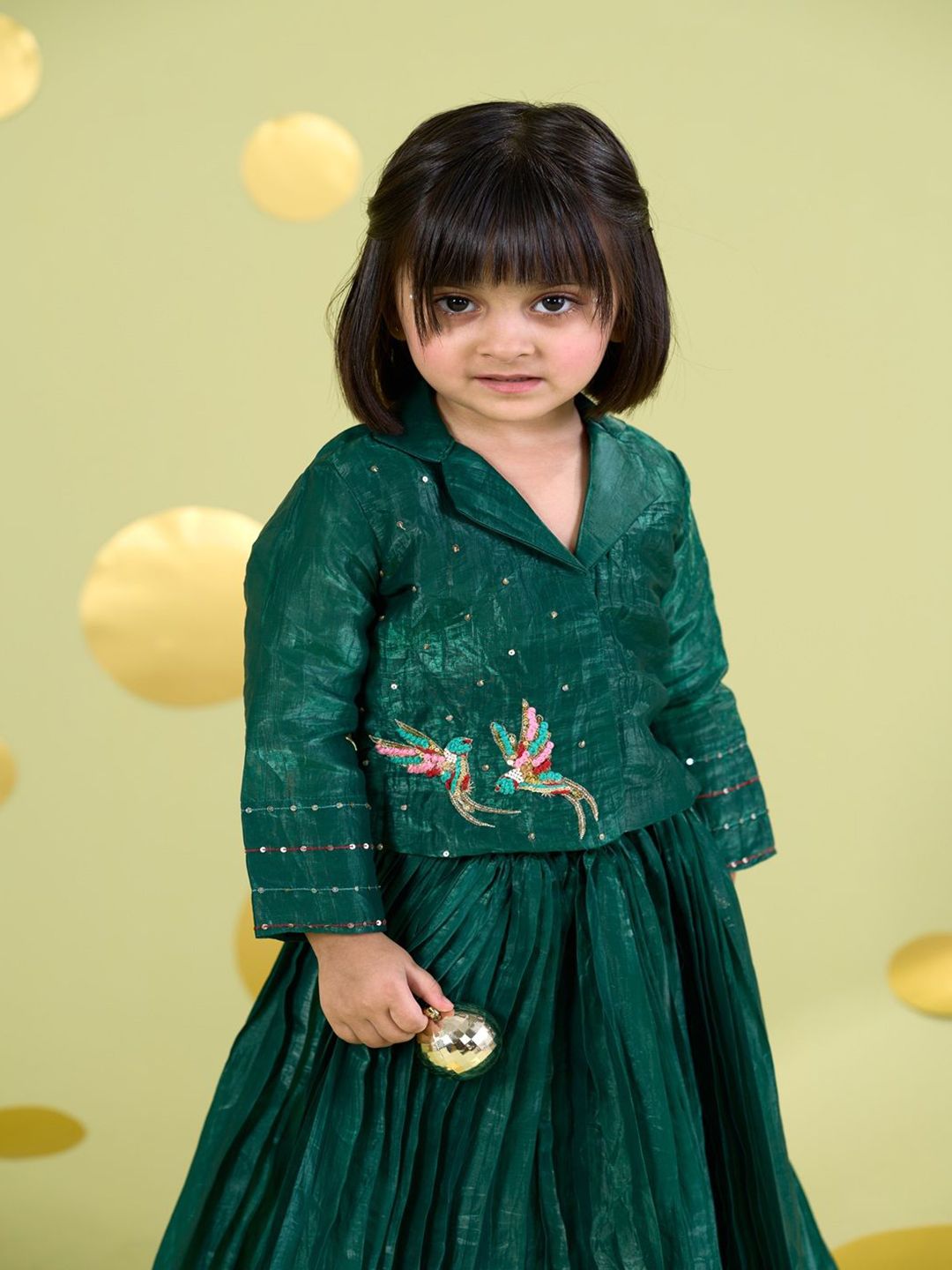 Vivedkids Girls Embellished Ready to Wear Lehenga &-picture-45