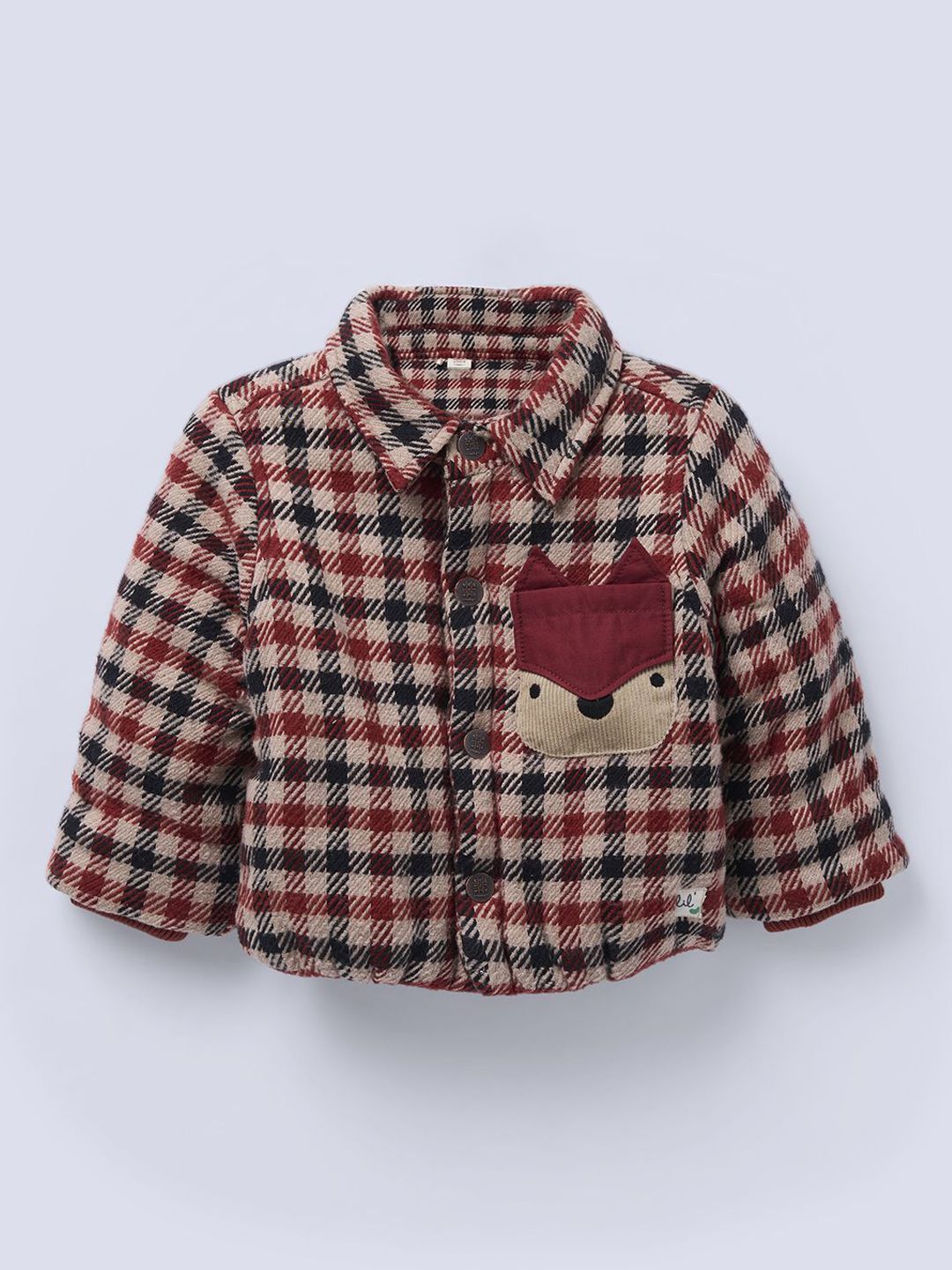 Ed-a-Mamma Boys Checked Open Front Cotton Jacket-picture-28