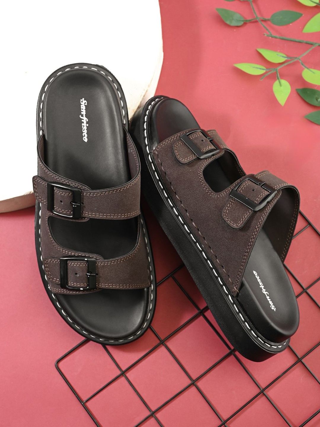 San Frissco Men Buckled Comfort Sandals-picture-16