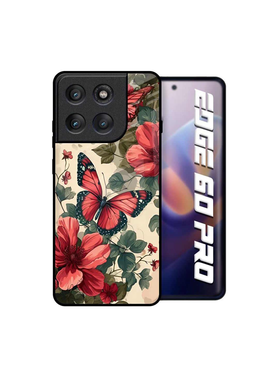QRIOH Floral Printed Motorola Edge 60 Pro Back Case Mobile Accessories-picture-31