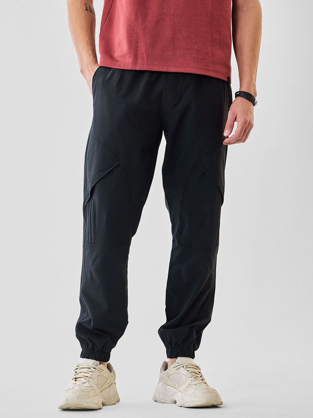 Snitch Men Mid Rise Regular Fit Joggers-image-28