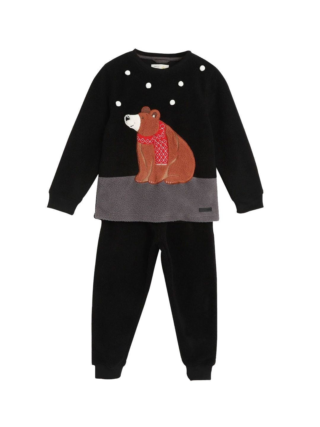 Cherry Crumble Kids Applique Top & Joggers Night suit-picture-56