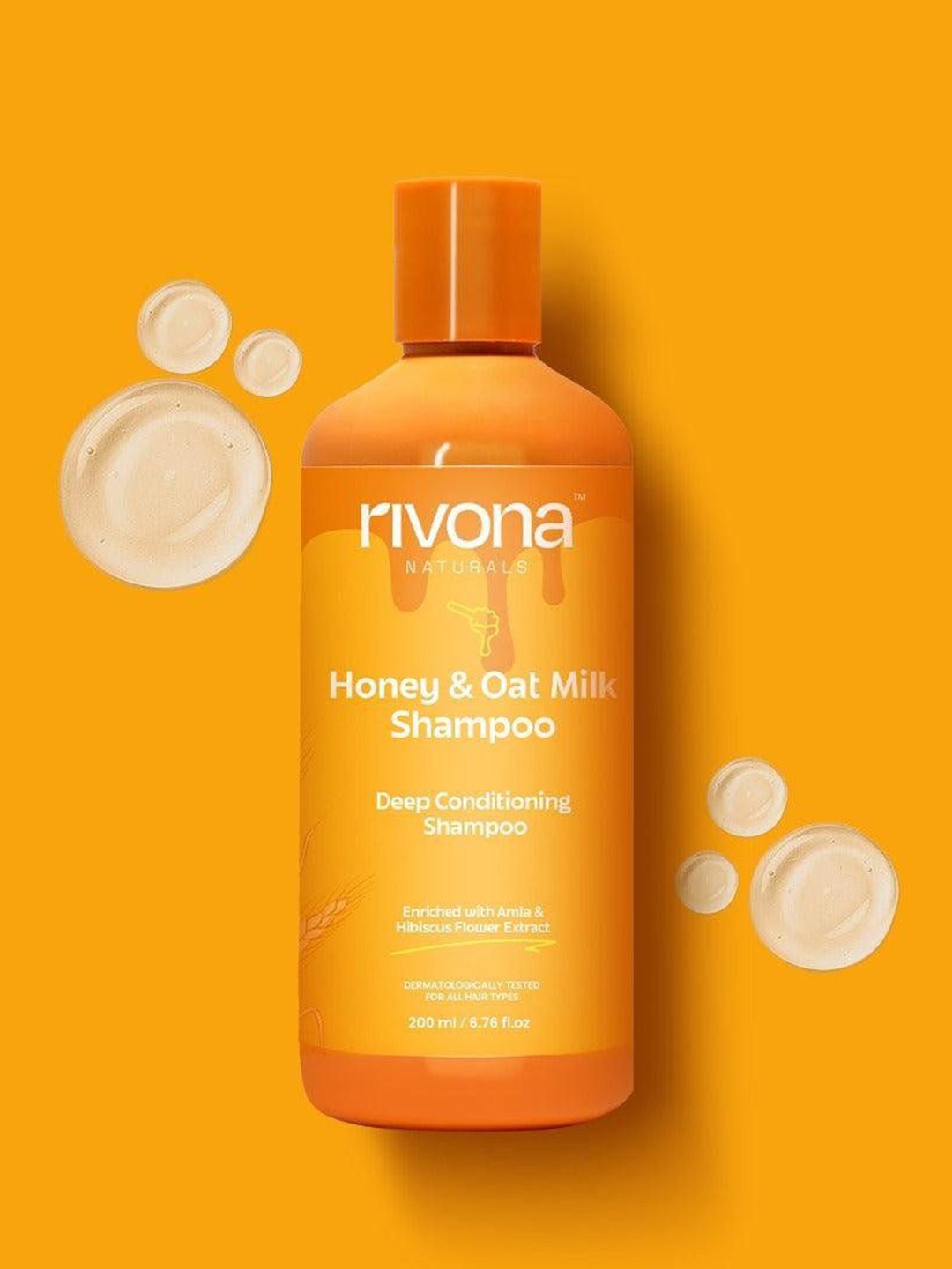 Rivona Naturals Honey & Oat Milk Shampoo- 200 ml-image-6