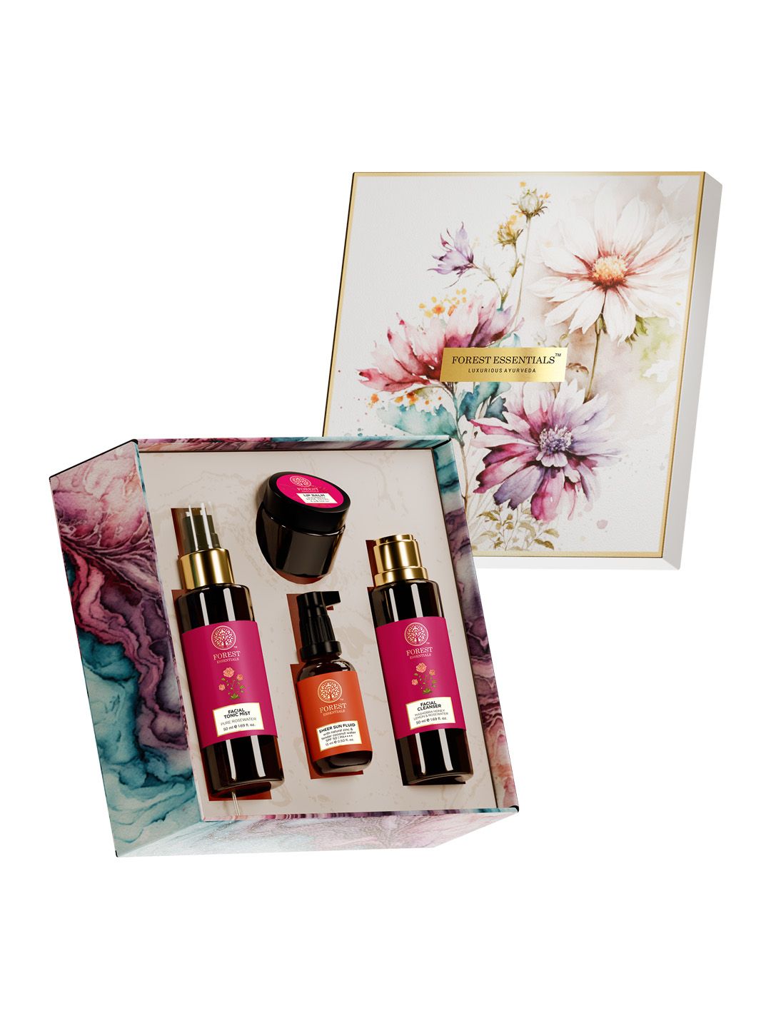 Forest Essentials Tulsi Skin Care Basics Gift Box