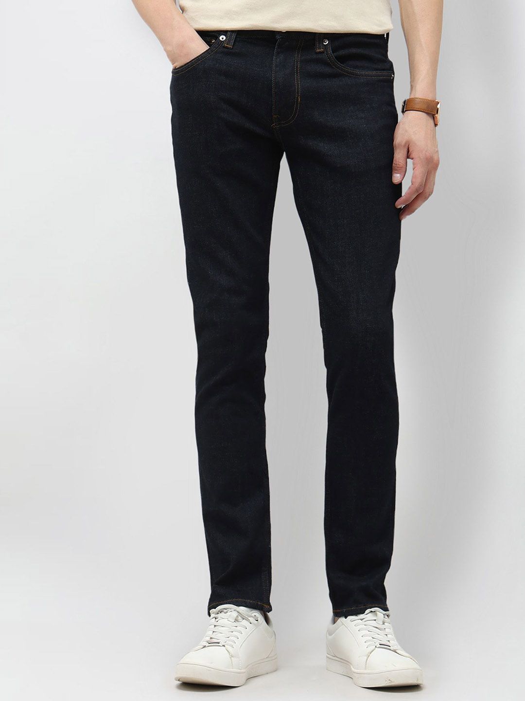 U.S. Polo Assn. Denim Co. Men Tapered Fit Mid-Rise Stretchable Jeans-picture-41