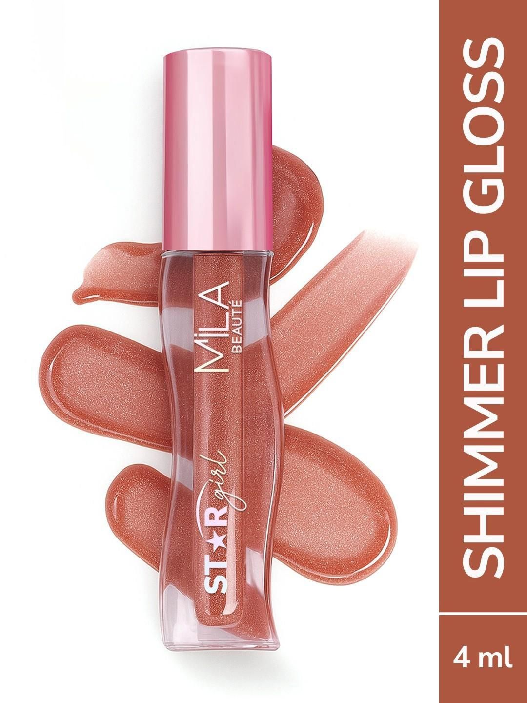 MILA BEAUTE Lip Gloss For Plum Lips & High Shine- 4 ml- Glow Dust 06-image-31