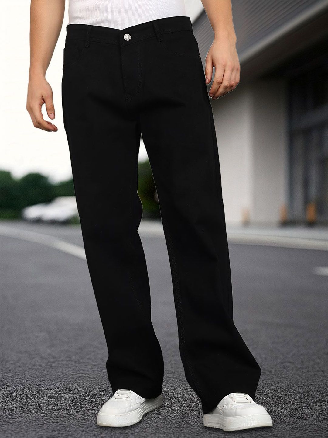 ANGERHOOD Men Mid-Rise Jeans