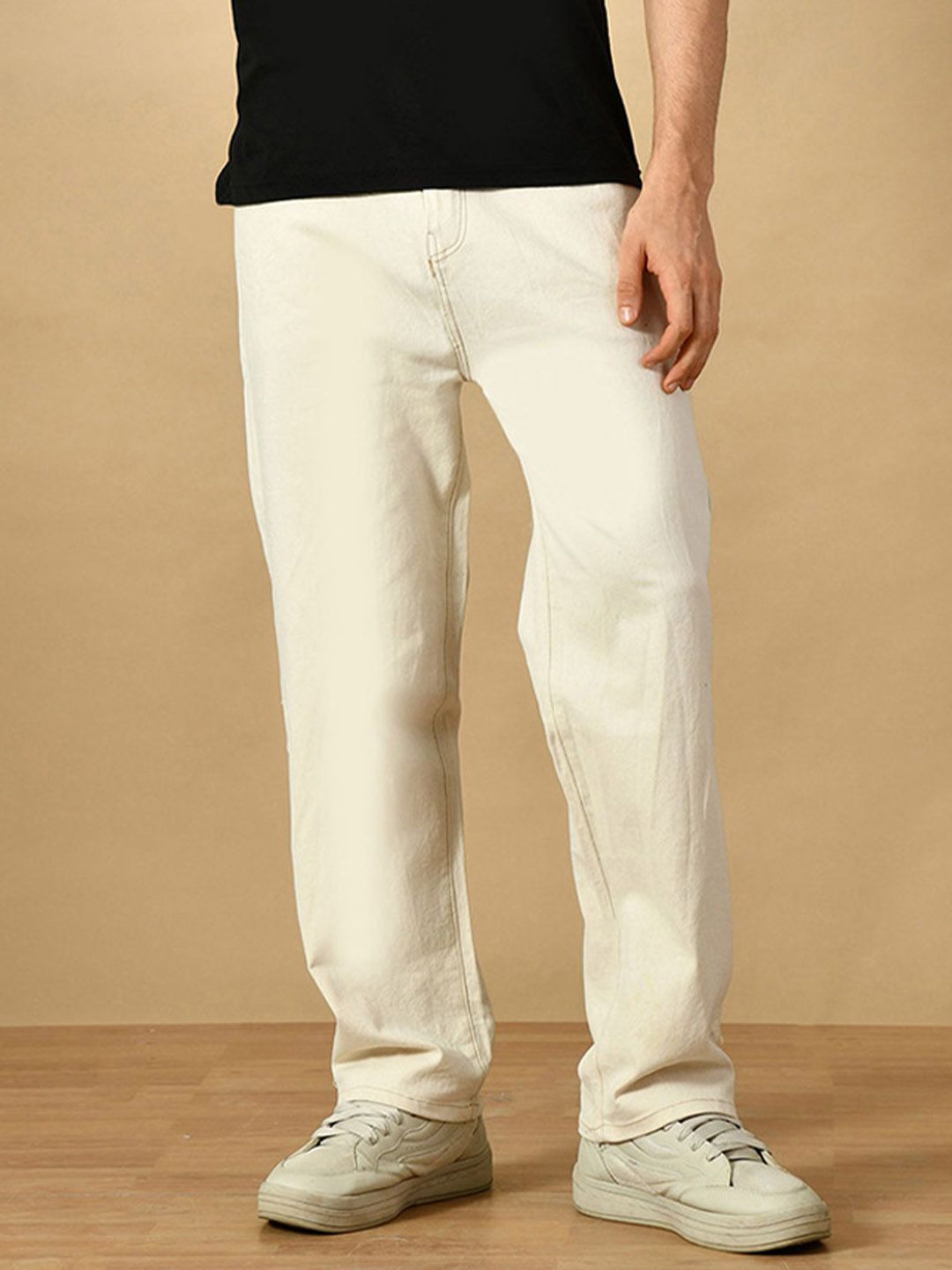 MaverIQ Men Classic Relaxed Fit Mid-Rise Stretchable Jeans-picture-13