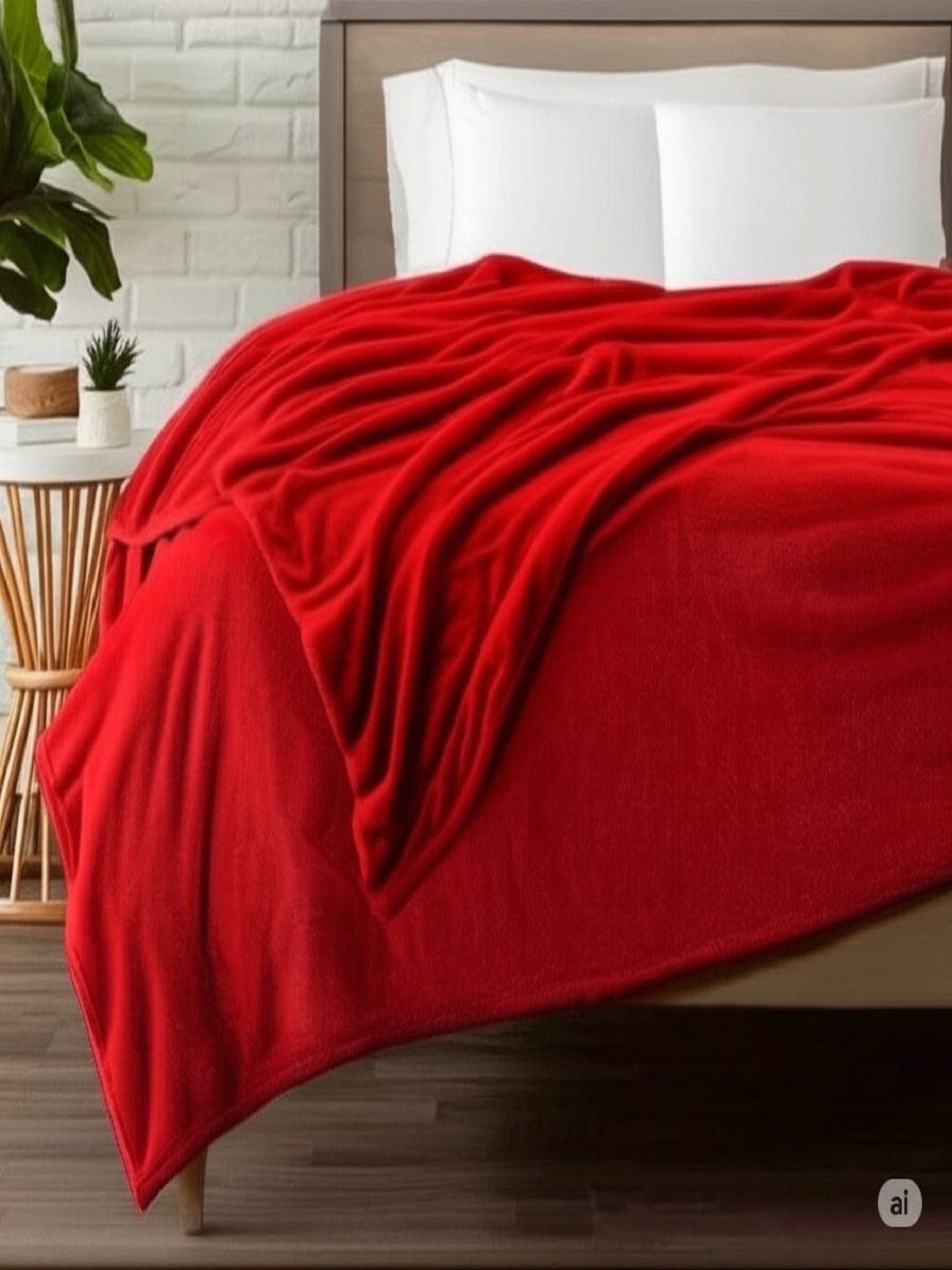 CHICERY Red Mink Heavy Winter Double Bed Blanket-image-21