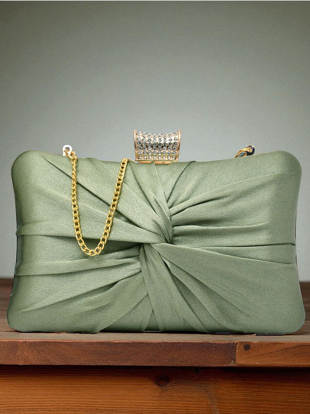 FOR THE BEAUTIFUL YOU Buckle Detail Box Clutch-picture-15