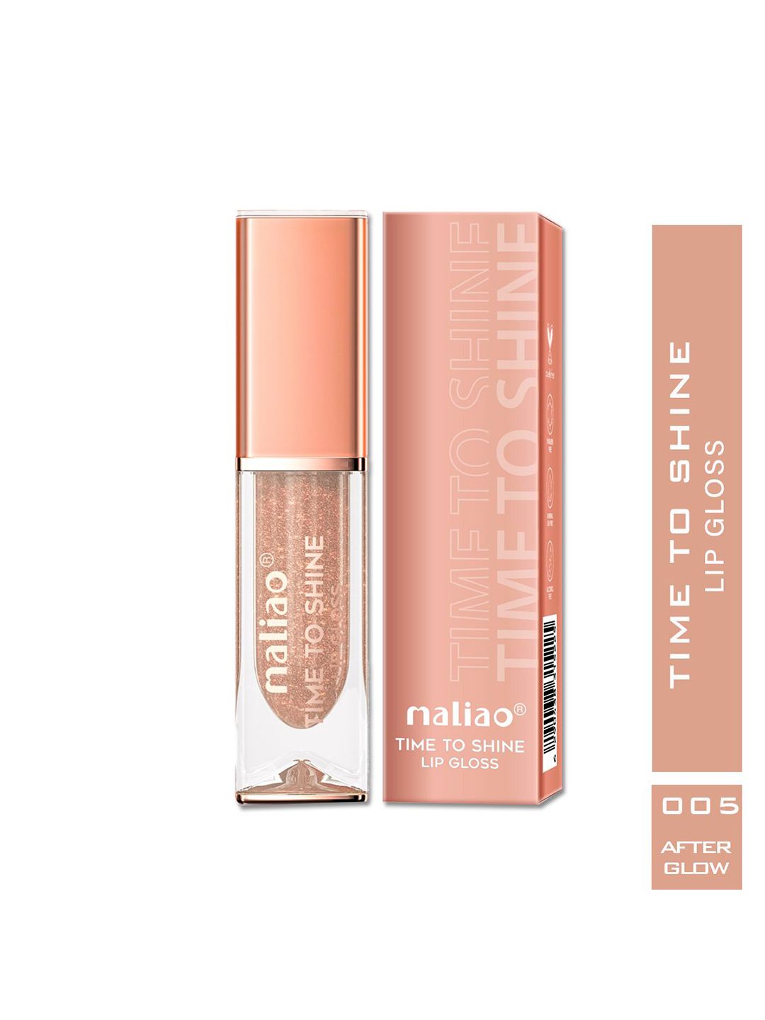 Maliao Time To Shine Hydrating & Non-Sticky Lip Gloss - 6.5 ml - After Glow - 05-image-1