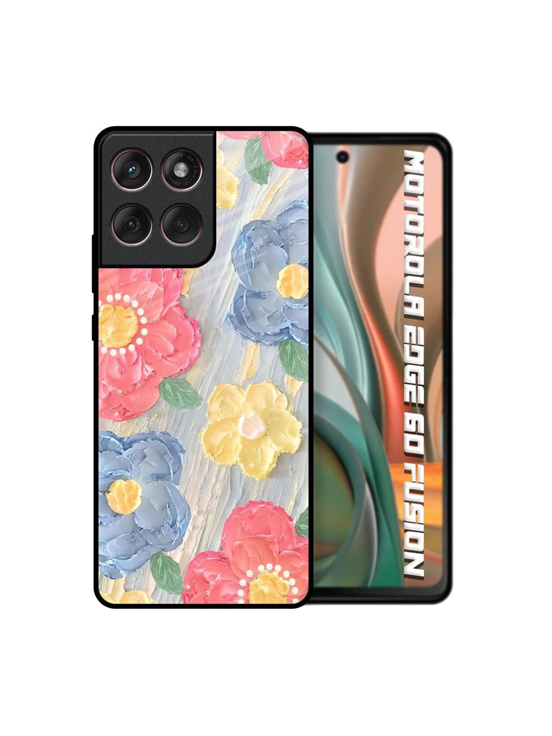 QRIOH Floral Printed Motorola Edge 60 Fusion Back Case Mobile Accessories-picture-36