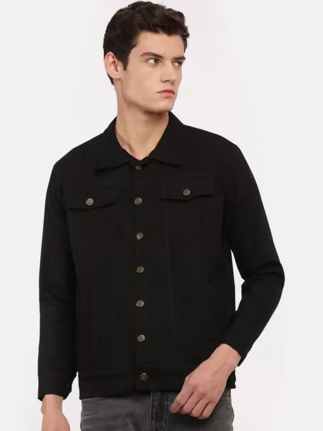 Mevan Men Black Outdoor Denim Jacket-picture-16