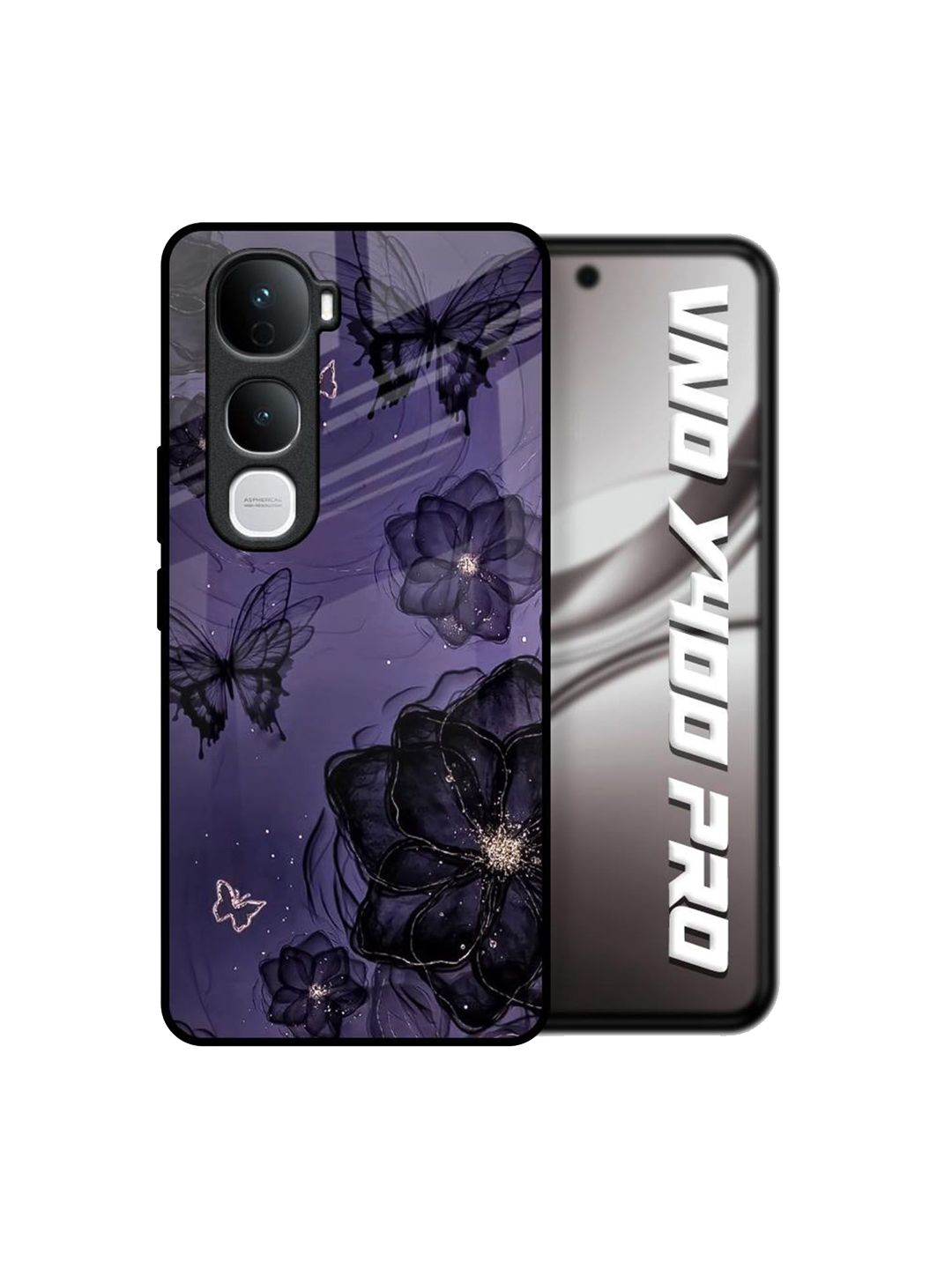 QRIOH Floral Printed Vivo Y400 Pro 5G Back Case Mobile Accessories-picture-24