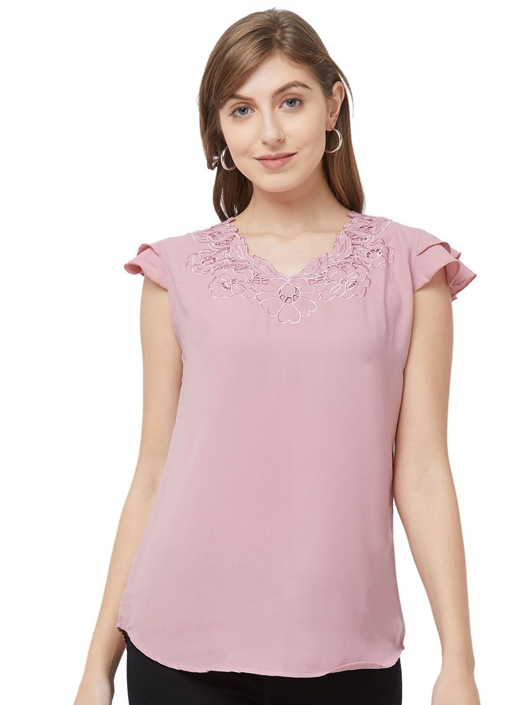 G0-4 IT Women Embroidered Georgette Top-picture-13