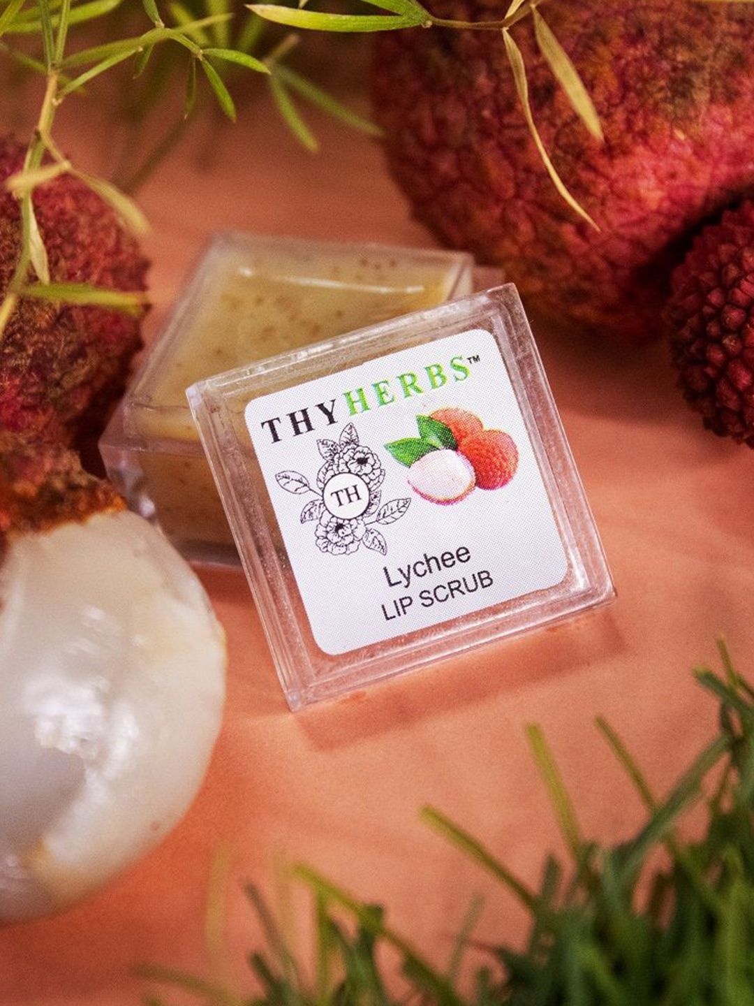 Thyherbs Lychee Lip Scrub- 3 g-picture-15