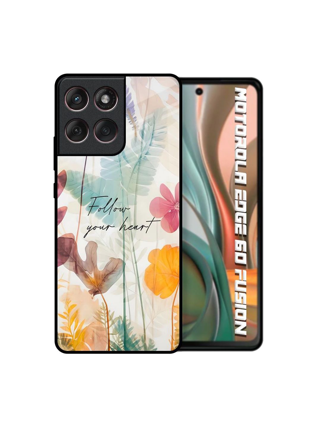 QRIOH Floral Printed Motorola Edge 60 Fusion Back Case Mobile Accessories-picture-37