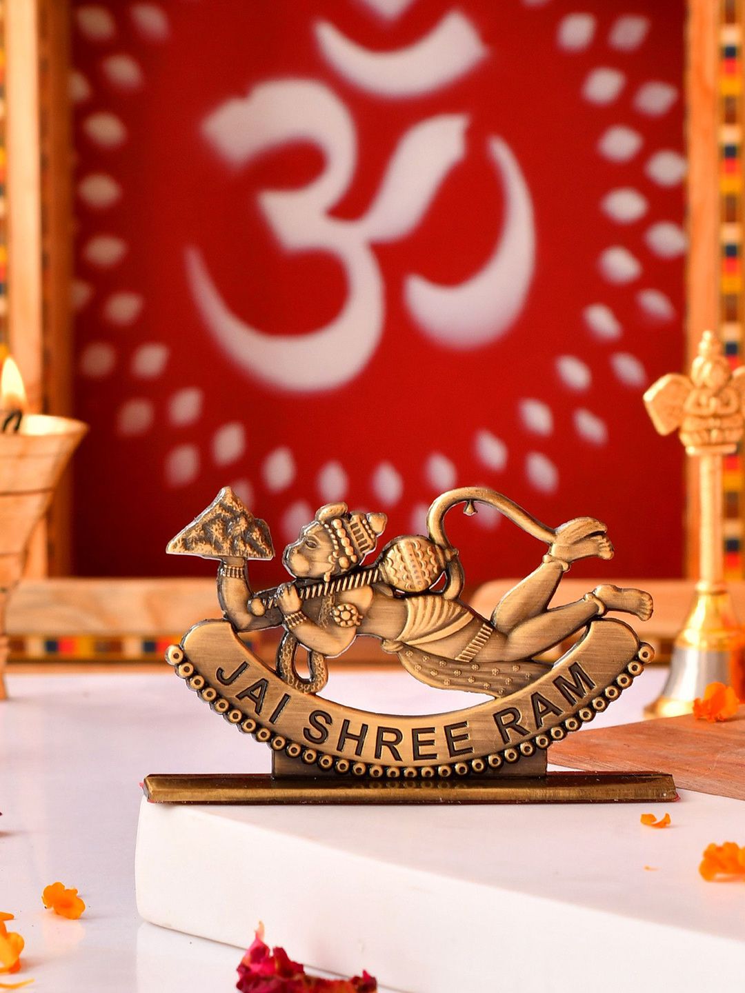 Murliwala Bronze & Black Fly Hanuman Religious Idol Showpiece-image-49
